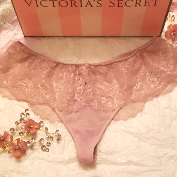 Victoria's Secret Other - Nwt Victoria's Secret Dream Angels Foil Thong M/L